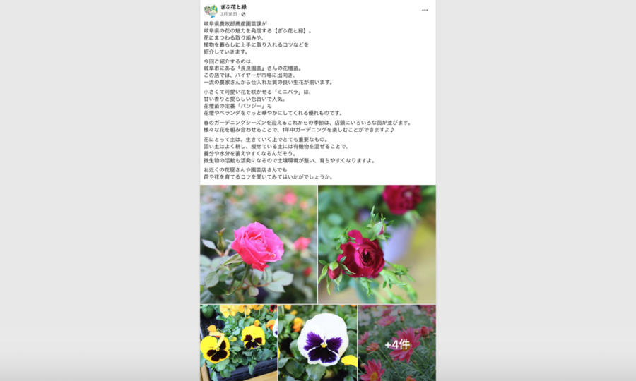 「ぎふ花と緑」SNS投稿03